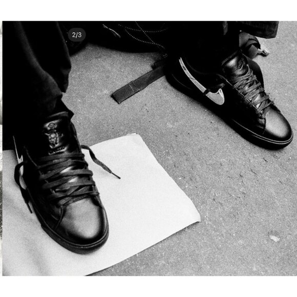 Dancer Skateboards x Nike Zoom Blazer Low SB Mens Black Silver - Picture 2 of 15